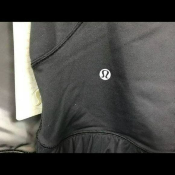 Lululemon Reflective Fleet Street Hoodie Black and Gray, Size 10 New - Picture 7 of 8
